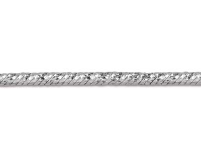 Chaîne maille Serpent diamantée fantaisie 1,5 mm, 40 cm, Argent 925 - Image Standard - 3
