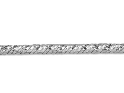 Chaîne maille Serpent diamantée fantaisie 1,8 mm, 50 cm, Argent 925 - Image Standard - 3