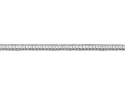 Chaîne maille Serpent ronde diamantée 1,2 mm, 55 cm, Argent 925 - Image Standard - 3