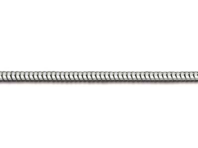 Chaîne maille Serpent ronde 1,4  mm, 45 cm, Argent 925 - Image Standard - 3