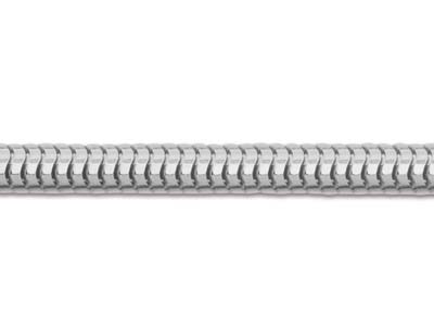 Chaîne maille Serpent ronde 3 mm, 40 cm, Argent 925 - Image Standard - 3