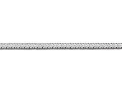 Chaîne maille Serpent carrée 1,2 mm, 40 cm, Argent 925 - Image Standard - 3