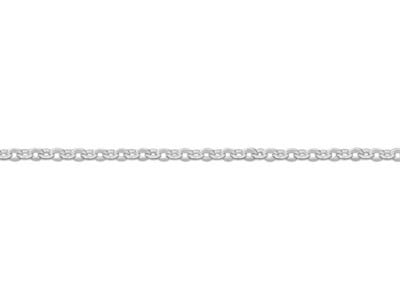 Chaîne maille Forçat diamantée 0,90 mm,, 45-50 cm, Argent 925 - Image Standard - 3