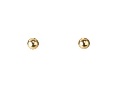 Boucles d'oreilles Boule 3 mm, Gold filled - Image Standard - 1