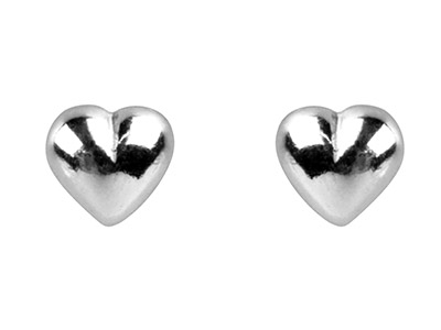 Boucles d'oreilles Coeurs 5 mm, Argent 925 - Image Standard - 1