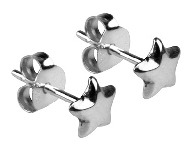 Boucles d'oreilles Etoiles 5 mm, Argent 925 - Image Standard - 2