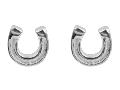 Boucles d'oreilles Fer à Cheval 4 mm, Argent 925 - Image Standard - 1