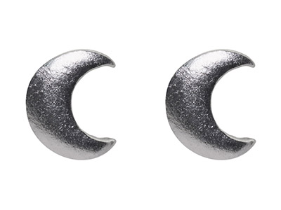 Boucles d'oreilles Croissant de lune, Argent 925 - Image Standard - 1