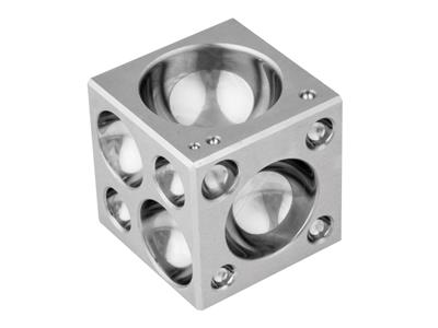 Dé à emboutir forme cubique, 50 mm, acier poli, Durston - Image Standard - 2
