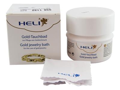 Solution de nettoyage pour bijoux en or, Heli, pot de 150 ml