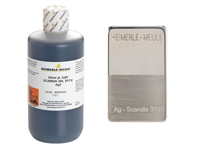 Additif brillanteur A prêt à l'emploi, pour bain d'Argent Scandia 360, 1 litre, Heimerle Meule - Image Standard - 2