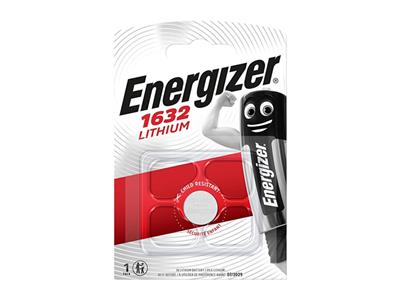 Pile Bouton CR1632 Lithium, blister de 1 pile, Energizer