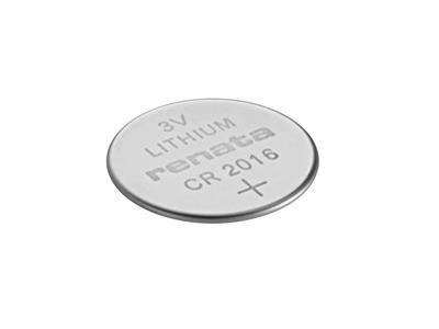 Pile Bouton CR2016 Lithium 3V,  boîte de 10, Renata - Image Standard - 3