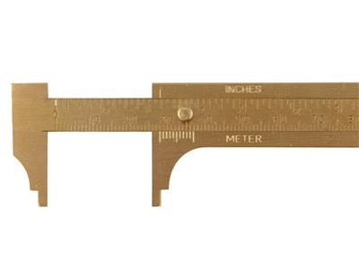Pied à coulisse en laiton, 8 cm - Image Standard - 2