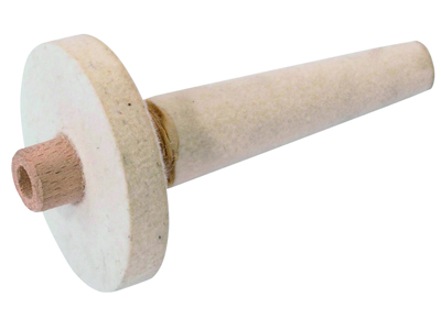 Brosse conique pour interieurs de bagues en feutre combiné avec brosse circulaire, Diam. 60 mm, épaisseur 10 mm