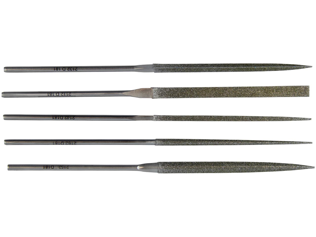 Wolfride Lot de 10 mini limes à aiguilles diamantées revêtues de titane pour bijoux en métal et