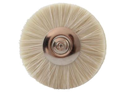 Brossette circulaire en poils de chèvre, diamètre 22 mm, Hatho - Image Standard - 2