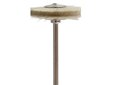 Brossette circulaire en poils de chèvre, diamètre 22 mm, Hatho - Image Standard - 3