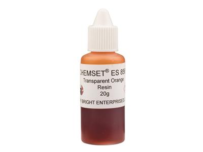 Résine Epoxy transparente orange, Réf. ES8560, pot de 20 g
