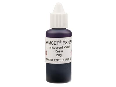Résine Epoxy transparente violette, Réf. ES8561, pot de 20 g