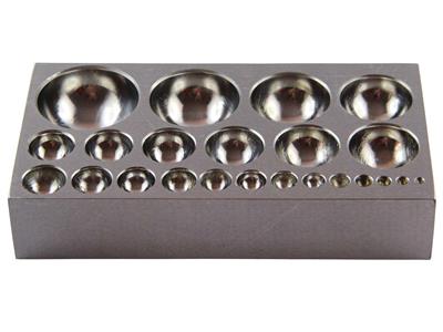 Dé à emboutir plat 23 trous de 3 à 38 mm, acier poli, Durston - Image Standard - 2