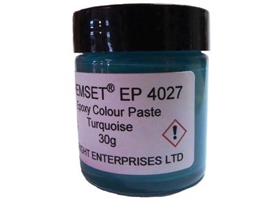 Pâte Epoxy turquoise opaque, Réf. EP4027, pot de 30 g