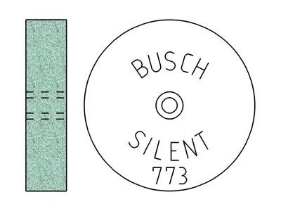 Meulette abrasive en carbure de silicium, grain moyen, 19 x 4,50 mm, n° 773, Busch - Image Standard - 3