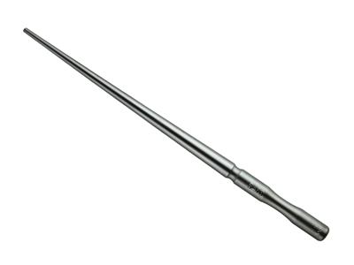 Triboulet à forger en acier trempé, rond aiguille, diamètre de 10 à 3 mm,  longueur 22,2 cm