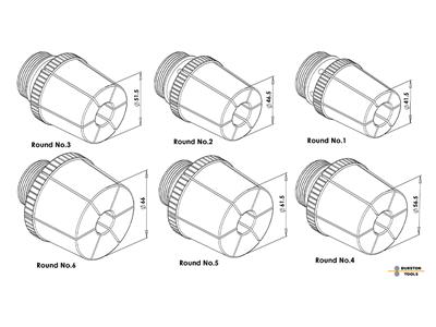 Machine à agrandir les bracelets avec 6 pinces rondes et 6 ovales, Durston - Image Standard - 6