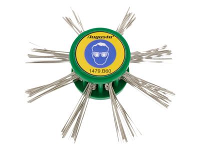 Brosse à mater pour tours à polir, 90 mm, fil inox 0,60 mm, Augusta - Image Standard - 2