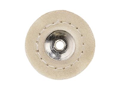 Brossette circulaire en toile de coton, diamètre 22 mm, Hatho - Image Standard - 2