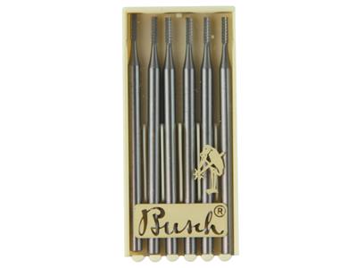 Fraise fissure cylindrique n° 36, diamètre 3,10 mm, par boîte de 6, Busch - Image Standard - 3