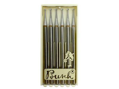 Fraise carbure cône inversé 2K AU, diamètre 1,60 mm, par boîte de 6, Busch - Image Standard - 5