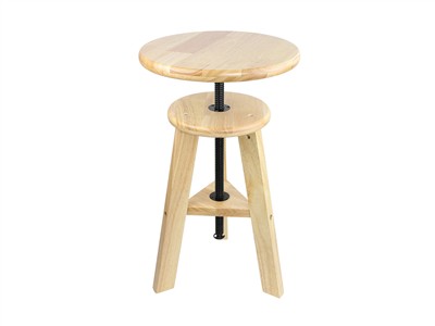 Tabouret de bijoutier en bois, hauteur réglable de 52 à 70 cm, Durston