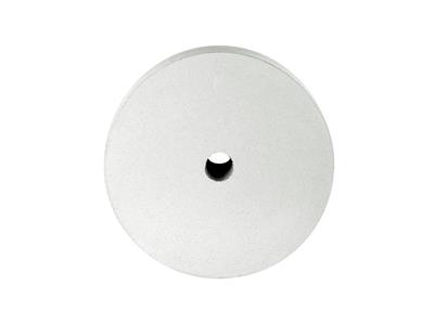 Meule silicone ronde, blanche, gros grain, 1,50  x 100 mm, n 1039 EVE