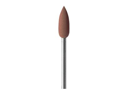 Meulette caoutchouc flamme montée, marron, grain moyen, 5,5 x 16 mm, n° 4713, EVE - Image Standard - 2