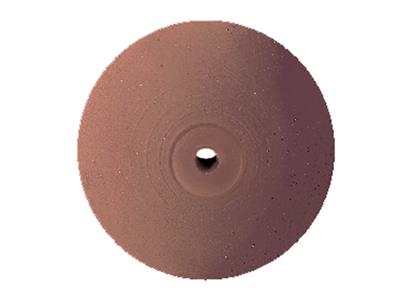Meulette caoutchouc lentille, marron, grain moyen, 22 x 4 mm, n 4722, EVE