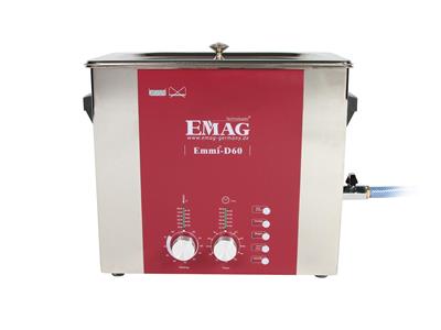 Ultrason avec chauffage et vidange, panier et couvercle, capacité 6 litres, Emag Emmi-D60 - Image Standard - 2