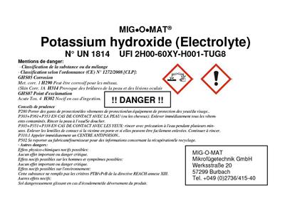Bouteille d'Électrolyte pour Microflame, 1 litre, Mig.O.Mat - Image Standard - 2