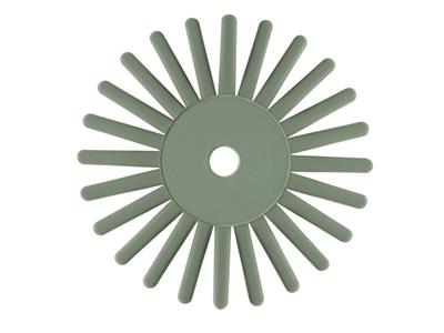 Disque abrasif Eveflex Twist vert non monté, grain fin, diamètre 17 mm, à lunité, EVE