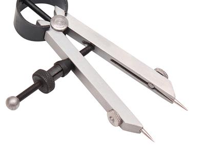 Compas de bijoutier droit à serrage rapide, pointes amovibles, 8 cm - Image Standard - 3