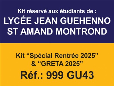 Kit Spécial rentrée 2025  Greta 2025