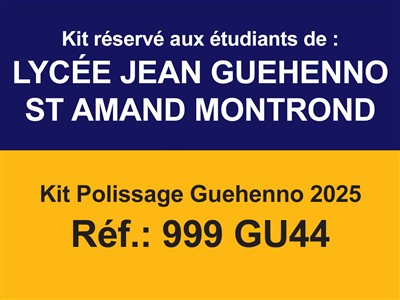 Kit Polissage Guehenno 2025