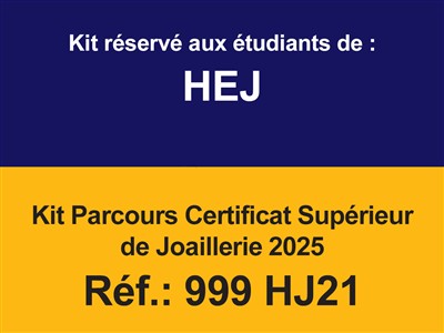 Kit parcours certificat supérieur de Joaillerie 2025