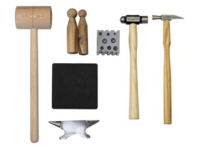 Kit débutant pour forger et emboutir, 8 pièces