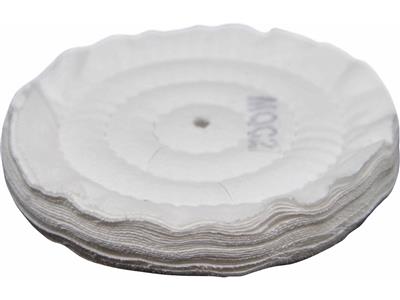Disque coton flanelle grattée cousu, toile de finition MOC2, 100 x 15 mm, polissage expert, Merard - Image Standard - 4