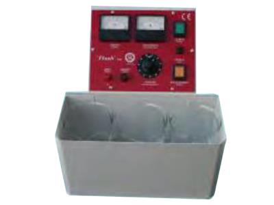 Module de galvanoplastie avec redresseur Flash 3, 3 x 1 litre