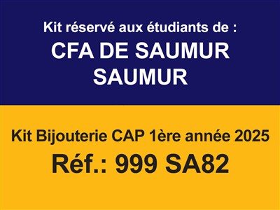 Kit Bijouterie CAP 1ère année 2025