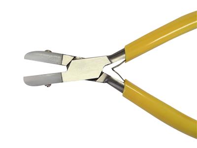 Pince à bec plat à mâchoires en nylon, manche jaune, 140 mm - Image Standard - 2