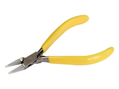 Pince à bec rond en nylon, manche jaune, 140 mm - Image Standard - 3